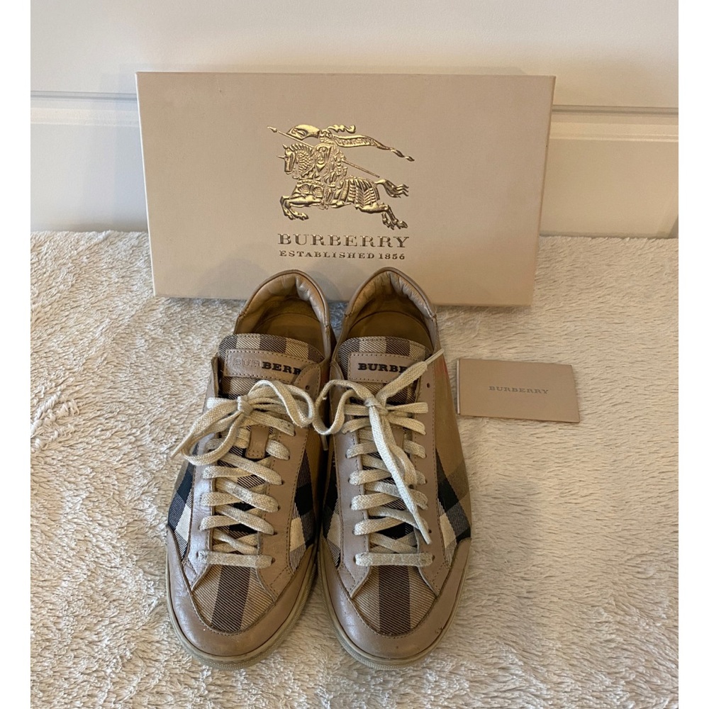 BURBERRY Nova Check Pattern Sneakers